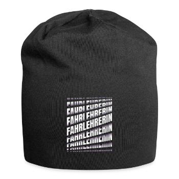 Fahrschule Spruch Fahrlehrerin - Jersey-Beanie - Schwarz - Vorne