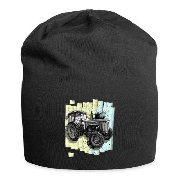 Tractor Agriculture Farmer - Jersey Beanie - black - Front