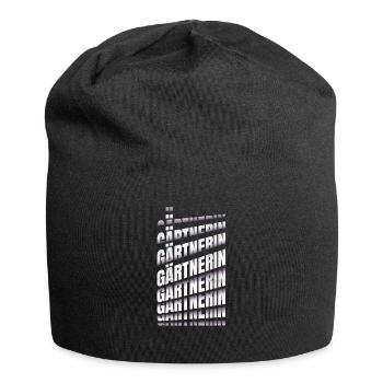 Landschaftsgärtner Spruch Gärtnerin - Jersey-Beanie - Schwarz - Vorne