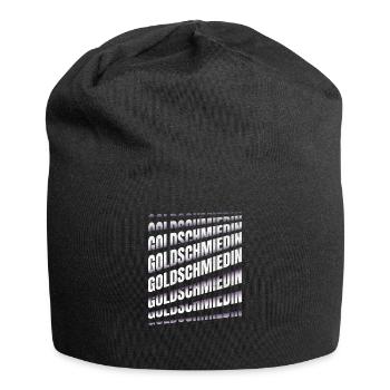 Juwelier Spruch Goldschmiedin - Jersey-Beanie - Schwarz - Vorne