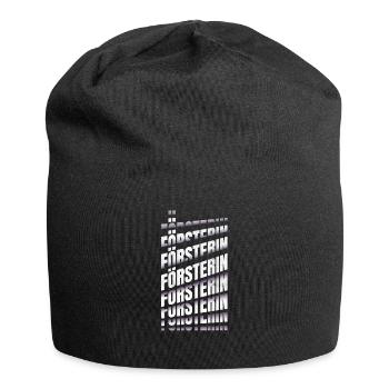 Forstwirt Spruch Försterin - Jersey-Beanie - Schwarz - Vorne