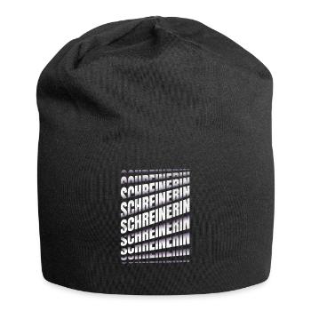 Schreiner Spruch Schreinerin - Jersey-Beanie - Schwarz - Vorne