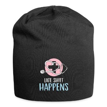 Arrivée tardive de l’équipe Conception pour un hôpital - Bonnet en jersey - noir - Devant