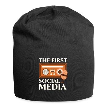 Der erste Social Media-Funker Amateurfunk - Jersey-Beanie - Schwarz - Vorne