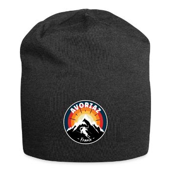 Station de ski Avoriaz France - Bonnet en jersey - charbon - Devant
