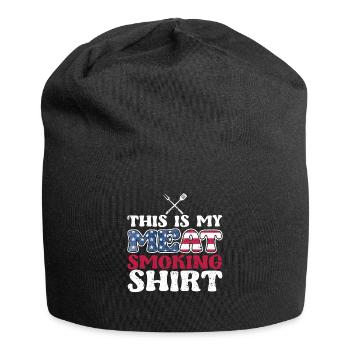 This Is My Meat Smoking Shirt Funny BBQ Smoker - Jersey Beanie - black - Front