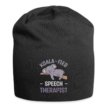 Koala-Fied Speech Therapist Pathologist SLP - Jersey Beanie - black - Front