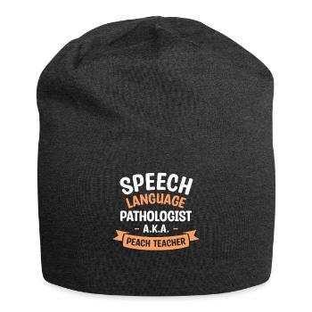 Orthophoniste A.K.A Peach Teacher - Bonnet en jersey - charbon - Devant