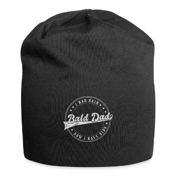 Being Bald Bald Guy With A Beard Bald Dad - Jersey Beanie - black - Front