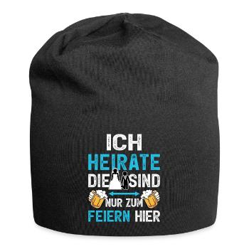 JGA Bräutigam T-Shirt Junggesellenabschied Männer - Jersey-Beanie - Schwarz - Vorne