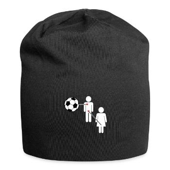 Joueur de football Footballeur de football - Bonnet en jersey - noir - Devant