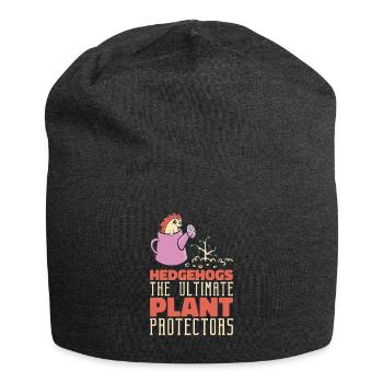 Gartenarbeit Igel Pflanzung Botanik Garten - Jersey-Beanie - Anthrazit - Vorne