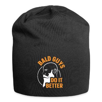 Being Bald Bald Guy With A Beard Bald Dad - Jersey Beanie - black - Front