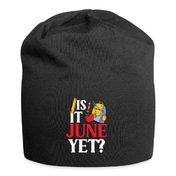 C’est déjà juin Rentrée Rentrée Rentrée - Bonnet en jersey - noir - Devant