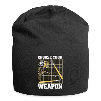 Choose Your Weapon Kaulquappe Laubfrosch Kröte - Jersey-Beanie - Schwarz - Vorne