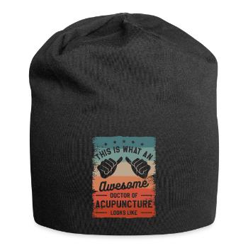 This Is What An AWesome Doctor Of Acupuncture - Jersey Beanie - black - Front