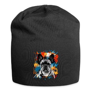 Bouledogue français - Bonnet en jersey - noir - Devant