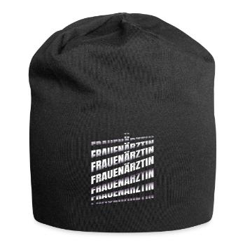 Frauenarzt Hebamme Frauenärztin - Jersey-Beanie - Schwarz - Vorne