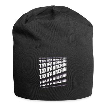 Taxi-Fahrer Spruch Taxifahrerin - Jersey-Beanie - Schwarz - Vorne