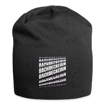 Dachdecker Spruch Handwerker Dachdeckerin - Jersey-Beanie - Schwarz - Vorne