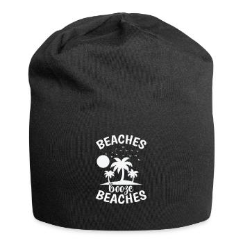 Plages Boire Plages Palmier Vacances - Bonnet en jersey - noir - Devant