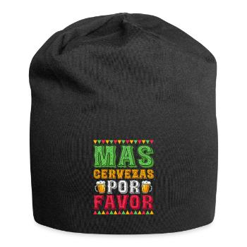 Mas Cervezas Por Favor Party Cinco De Mayo - Bonnet en jersey - noir - Devant