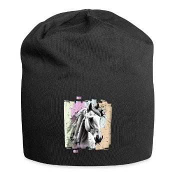 Horse - Jersey Beanie - black - Front