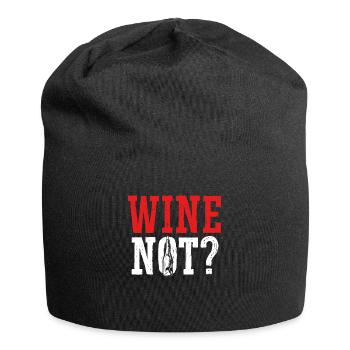 Wine, why not - Jersey Beanie - black - Front