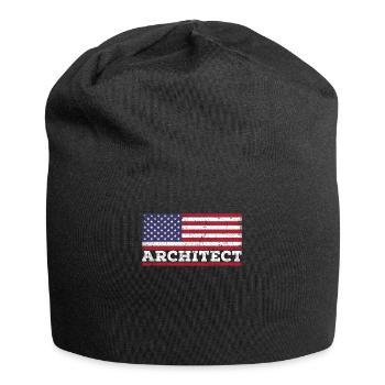 USA Flag Architect America Architects - Jersey Beanie - black - Front