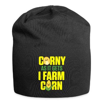 Mais Landwirtschaft Nutzpflanzen Landwirtschaft - Jersey-Beanie - Schwarz - Vorne