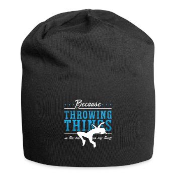 Track And Field Because Throwing Things Sprinting - Jersey Beanie - black - Front