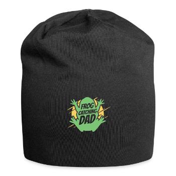 Frog Catching Dad Kaulquappe Laubfrosch Kröte - Jersey-Beanie - Schwarz - Vorne