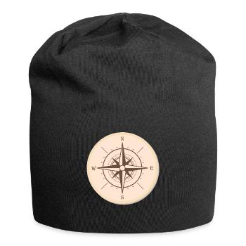 The compass rose finally compasses to indicate the North - Jersey Beanie - black - Front