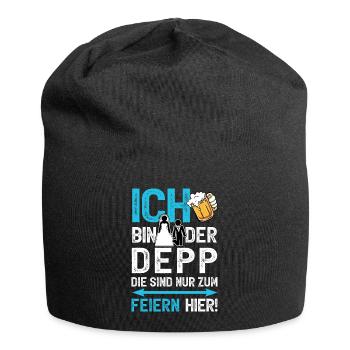 Junggesellenabschied Bräutigam T-Shirt JGA Männer - Jersey-Beanie - Schwarz - Vorne