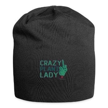 Embrassez votre amour des plantes Crazy Plant - Bonnet en jersey - noir - Devant
