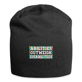 Autism awareness - abilities predominate - Jersey Beanie - black - Front