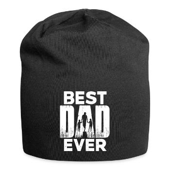 Best Dad Ever - Jersey Beanie - black - Front