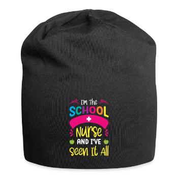 School Nurse Medical Nursing Nurse Appreciation - Jersey Beanie - black - Front
