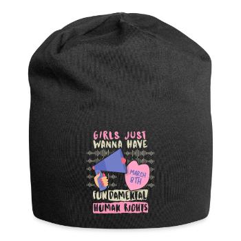 International Women's Day 8 March, Women's Rights - Jersey Beanie - black - Front