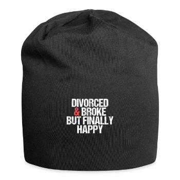 Divorcé et fauché mais finalement heureux divorce - Bonnet en jersey - noir - Devant