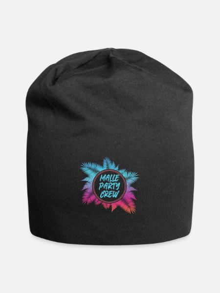 Malle Party Crew Mallorca Urlaub Gruppen - Jersey-Beanie - Schwarz