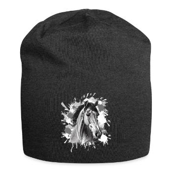 Horse - Jersey Beanie - charcoal grey - Front