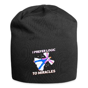 I prefer logic to miracles - Atheist - Jersey Beanie - black - Front