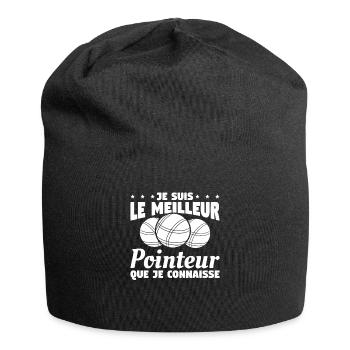 Je Suis Le Meilleur Pointeur Que Je Connaisse - Bonnet en jersey - noir - Devant