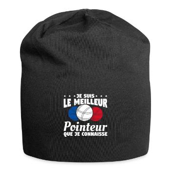 Je Suis Le Meilleur Pointeur Que Je Connaisse - Bonnet en jersey - noir - Devant