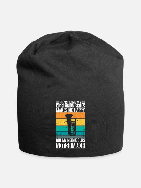 Brass Orchetra Player Design Für Euphonium - Jersey-Beanie - Schwarz