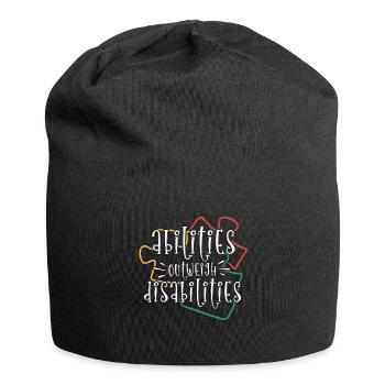 Autism awareness - abilities predominate - Jersey Beanie - black - Front