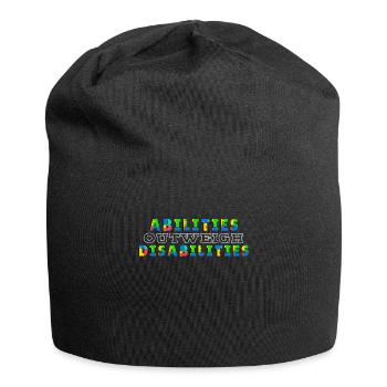 Autism awareness - abilities predominate - Jersey Beanie - black - Front