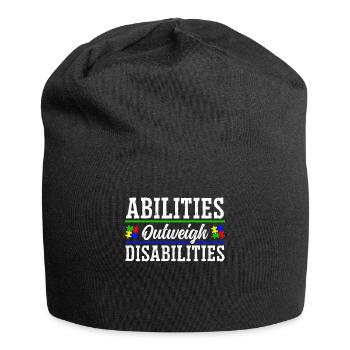 Autism awareness - abilities predominate - Jersey Beanie - black - Front