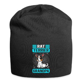 Rat Terrier Grand-père Chien Chien Propriétaire Cadeau - Bonnet en jersey - noir - Devant